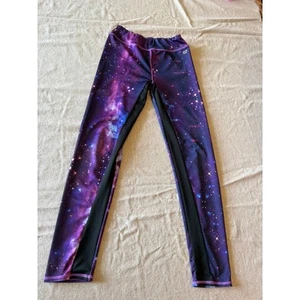 More Than Magic Purple Galaxy Leggings L 10/12 - Picture 1 of 3