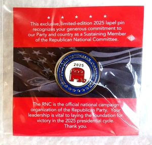 RNC Republican National Committee Lapel Pin 2025 GOP Limited Edition New - Picture 1 of 2