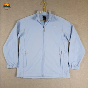 The North Face Apex FullZip Soft Shell Jacket Blue Long Sleeve Pocket Girl Sz XL - Picture 1 of 16