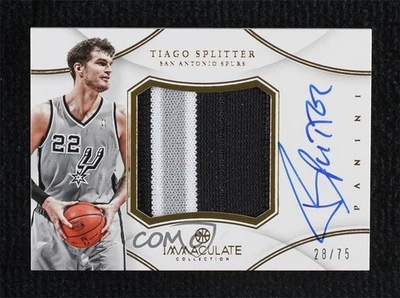 2012 Panini Immaculate Premium Signatures /75 Tiago Splitter #PP-TI Patch Auto - Image 1 of 2