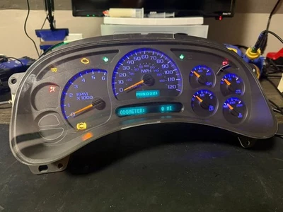 Cuadro de instrumentos GM 2003-2007 LED azul reconstruido kilometraje programación con garantía Foto 1 de 4
