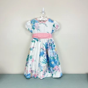 Florence Eiseman Girls Vintage Special Occasion Floral Dress Toddler Girl 6 USA - Picture 1 of 13