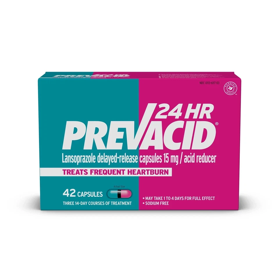 Reductor de ácido Prevacid 24 horas, 15 mg, 42 cápsulas, exp. 09/2006 *Envío Gratis* Foto 1 de 1