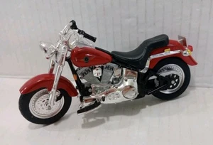 Harley Davidson Maisto 2002 motocicleta roja modelo Apple - Imagen 1 de 8