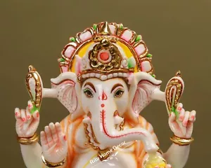 Statua Lord Ganesha - 12" Idolo Bhagwan Ganpati - Statuetta Deva Gajanan - Ganesh - Foto 1 di 4