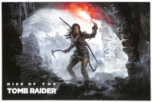 Tomb Raider Aufstieg der Postkarte Werbepostkarte Lara Croft Square Enix - Bild 1 von 2