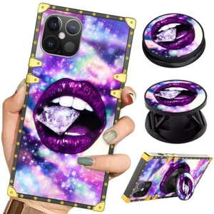 For Samsung S23 S22 S21 S20 S10 S9 Note20 Luxury Sexy Lips Pop Up Case - Picture 1 of 15