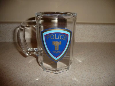 Taza de acrílico transparente ARIZONA - TEMPE POLICE - Usada - Envío gratuito Foto 1 de 4