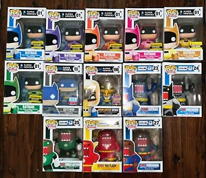 Funko Pop 01 Batman Rainbow Exclusives DOMO Heroes Flash Superman + Vinyl U Pick - Picture 1 of 84
