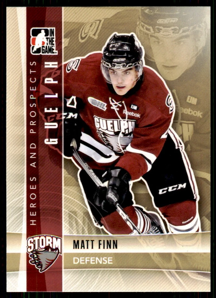 2011-12 In The Game Heroes & Prospects Update Matt Finn Guelph Storm #218 - Image 1 of 2