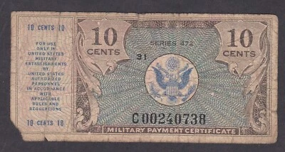 [VG] Replacement MPC 472 Series 10 Cents S822-1r C00240738 [003-3] - Image 1 of 2