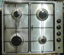 Elba Stainless Gas 4-Burner Cooktop Hob