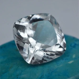 Natural AGL Certified Loose Gemstone 19 Ct White Sapphire Cushion Cut sapphire - Picture 1 of 6