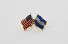 Nicaragua / USA Flag Lapel Pin - Made in the USA 