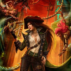 "Stenibelle"" Estampado de Arte Fantasía Vapor Punk Pirata Decoración del Hogar Ciencia Fi bebé" - Imagen 1 de 2
