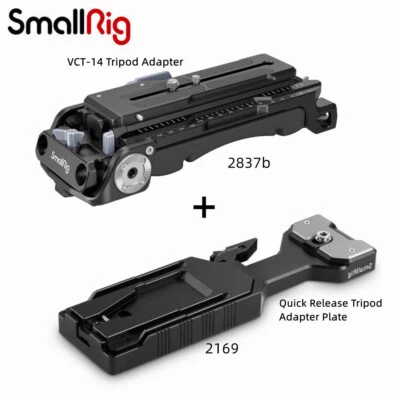 SmallRig VCT-14 Quick Release Tripod Plate 2169 With VCT-14 Shoulder Plate 2837B - Image 1 of 4