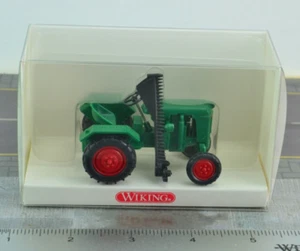 1:50 Scale Wiking 875023 NORMAG Faktor 1 Agricultural Tractor w/ Side Cutter - Picture 1 of 3