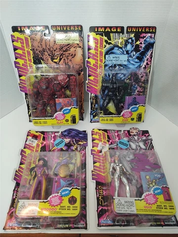 Lot of 4 Vintage 1995 Playmates Wildcats Action Figure New in Package Cover