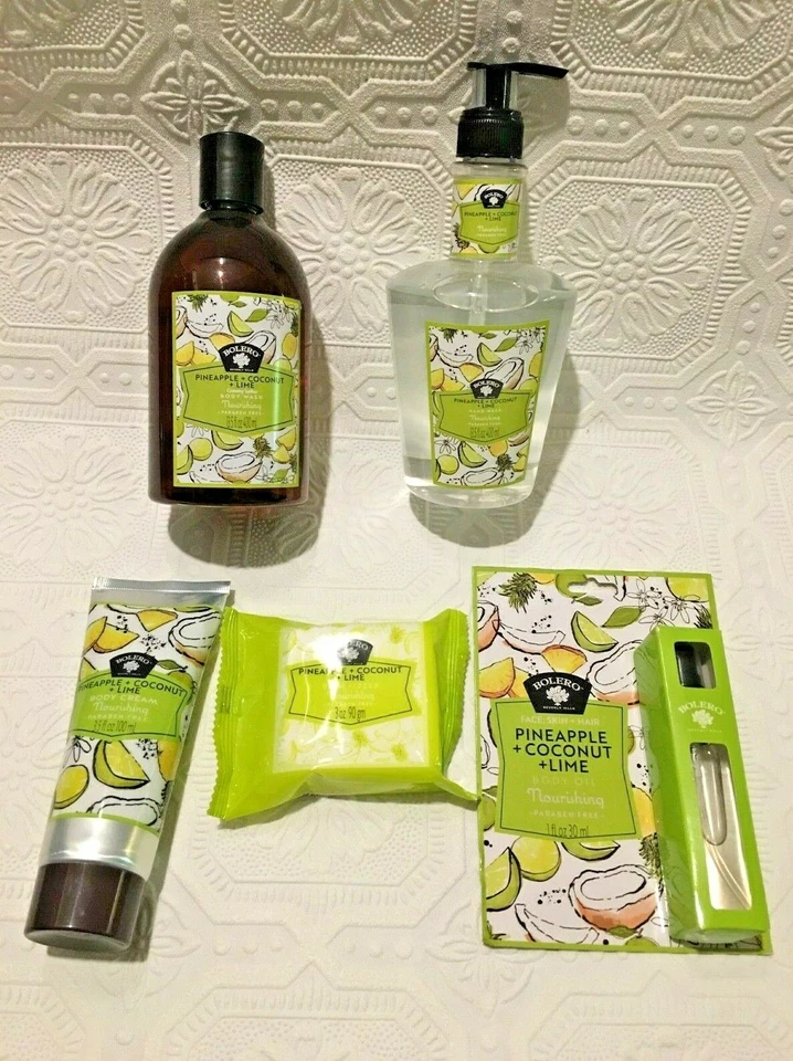 Bolero of Beverly Hills Piña + Coco + Lima Cuidado de Baño Piel ~ Elige Cualquier Variedad Foto 1 de 1