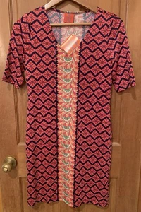 Dress Women’s XS Multicolor Retro Knee Length NWT Tracy Negoshian - Picture 1 of 8