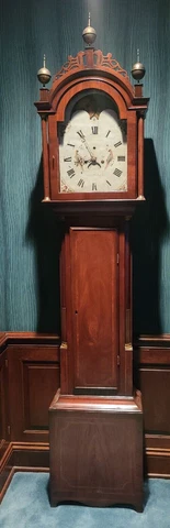 Simon Willard Roxbury Mahogany Tall Case Grandfather Clock Circa 1800 Cover