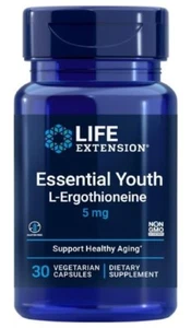 Life Extension Essential Youth L-Ergothioneine Longevity Healthy Aging 30 V Caps - Picture 1 of 5