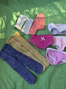 AMERICAN GIRL Doll Panties, golden purple, glitter, tights, and leg warmers - Picture 1 of 1