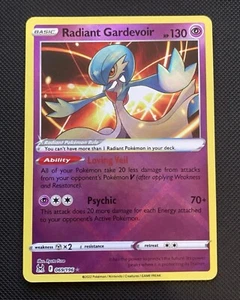 Pokemon Juego de Cartas Coleccionables Radiant Gardevoir 069/196 SWSH Origen Perdido Brillante Holo Raro Casi Nuevo - Imagen 1 de 2