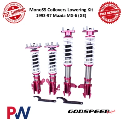Kit de reducción Godspeed MonoSS Coilover delantero y trasero para Mazda MX-6 1993-1997 Foto 1 de 4