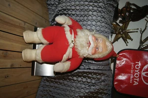 Vintage 1950er Jahre The Rushton Company Santa Claus Gummigesicht WEIHNACHTSMANN NAME - Bild 1 von 6