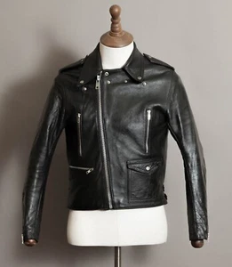 Vintage 1970s TT Leather Perfecto Biker Jacket – Rare Single Pocket Design - Picture 1 of 23