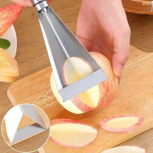 1 Stück Multifunktionales Dreieck Obst Tranchiermesser Edelstahl rutschfeste Klinge - Bild 1 von 4
