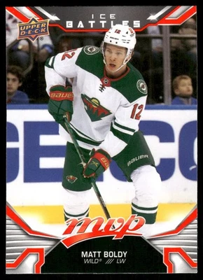 2022-23 Upper Deck MVP #222 Matt Boldy Ice Battles - Image 1 of 2