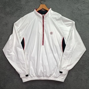 FootJoy DryJoys Tour Men’s XL White 1/2 Zip Pullover Windbreaker Golf Jacket - Picture 1 of 19