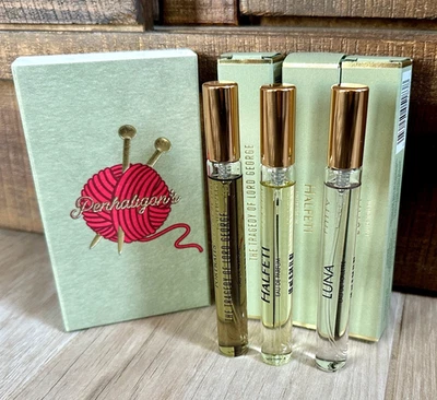 NUEVO Penhaligon's Juego de 3 PIEZAS Perfume Spray: Luna, Halfeti, Retratos - Nuevo en caja Foto 1 de 4