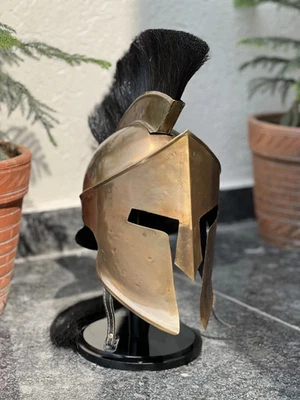 Греческий спартанский воин шлем копия с плюмом косплей доспехи коллекционный реквизит - Изображение 1 из 4