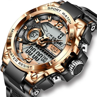 LIGE Military Watch Top Brand Sport Digital Wristwatch LED Display Men Stopwatch - image 1 of 4