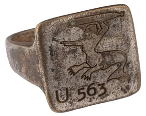 U563 Teufel mit Torpedo U-Boot WW2 Deutscher Ring Marine U-Boot Kriegsmari - Bild 1 von 13