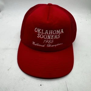 Gorra de colección Oklahoma Sooners Trucker SnapBack 1985 malla de campeones nacionales - Imagen 1 de 11