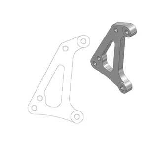 Moto-Master Motorcycle Motorbike Supermoto Racing Rotor Adapter Bracket - 320mm - Picture 1 of 1