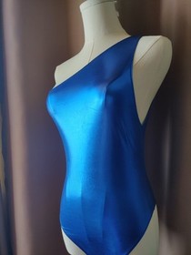 NWT Maison Close Luxury Lingerie Blue Angel One shoulder body L/8