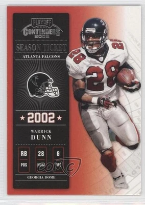 2002 Playoff Contenders Warrick Dunn #77 - Image 1 of 2