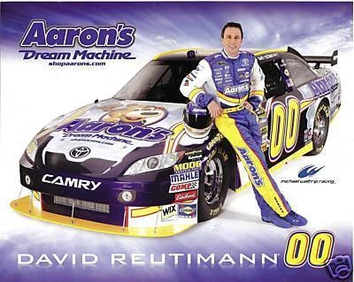 DAVID REUTIMANN 2009 AARON'S NASCAR POSTCARD 8X10 Cover