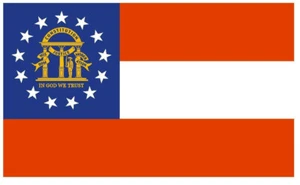 Georgia State Flag Sticker Decal F185 - Picture 1 of 1