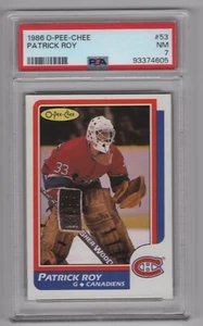 Patrick Roy RC 1986-87 O-PEE-CHEE 86-87 Nº 53 PSA 7 92820 - Imagen 1 de 2