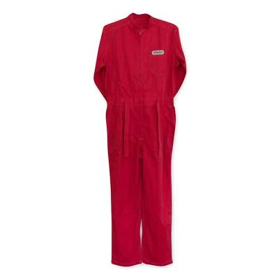 Retro JDM Japan Nisseki Dash Racer 100 Mechanic Coveralls Tsunagi Red - Image 1 of 4