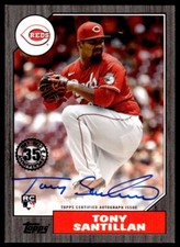 2022 TOPPS 35TH AUTO SILVER PACKS /199 Tony Santillan Cincinnati Reds #111