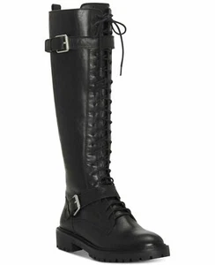 Lucky Brand Inniko Knee High Combat Lace Up Lug Sole Moto Lug Sole Boots - Picture 1 of 8