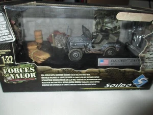 FORCES OF VALOR 1:32 U,S JEEP WILLYS 11TH ARMOURED DIVISION BASTOGNE 1944 - Picture 1 of 4