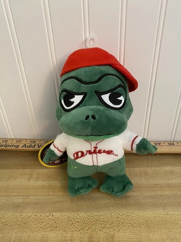 New W/Tags DRIVE  Plush Mascot Reedy Rip'it Frog Baseball Minors MILB Red Socks Cover
